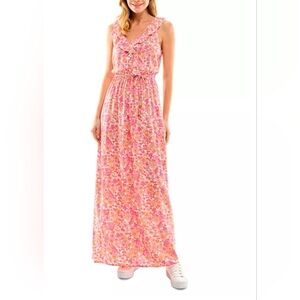 Floral Pink Maxi Dress